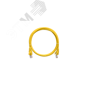 Патч-корд U/UTP 4 пары Cat 5e 2хRJ45/8P8C T568B 7х0205мм PVC желтый 015м - NIKOMAX