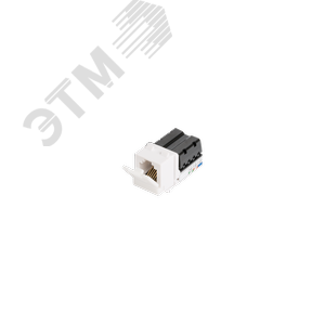 Модуль Keystone, Кат.6, RJ45/8P8C, неэкраннированный, белый (NMC-KJUE2-WT) - NIKOMAX/NIKOLAN