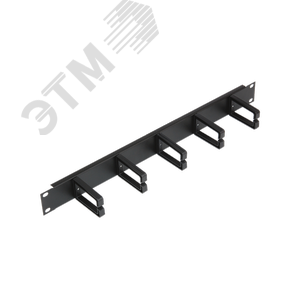 Органайзер 19дюйм 1U кольца 60мм чер 2шт