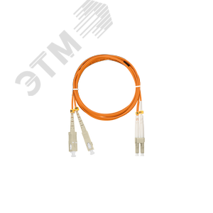 Пигтейл оптич переходной MM 50/125 OM2 SC/UPC-LC/UPC двойной LSZH 2мм оранжевый 25м - NIKOMAX/NIKOLAN