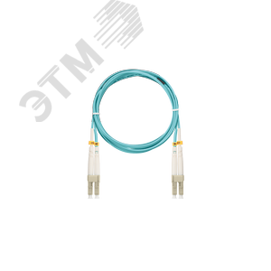 Пигтейл оптич соед MM 50/125 OM3 LC/UPC-LC/UPC двойной LSZH 2мм аква 3м - NIKOMAX/NIKOLAN