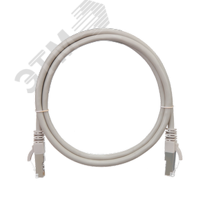 Шнур F/UTP 4 пары, Кат.6, 2хRJ45/8P8C, T568B, 7х0,160мм, PVC, серый, 5м (NMC-PC4SE55B-ES-050-GY) - NIKOMAX/NIKOLAN