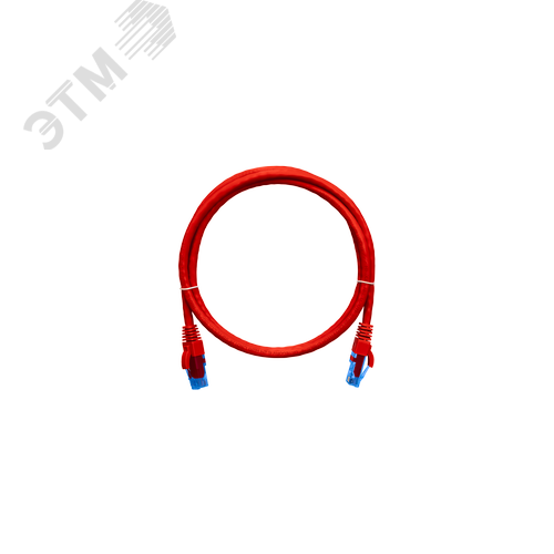 Патч-корд U/UTP 4 пары Cat 6 2хRJ45/8P8C T568B 7х0205мм LSZH красный 1м - NIKOMAX