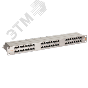 Панель 19дюйм 1U 48 порт Кат.6 RJ45/8P8C - NIKOMAX/NIKOLAN