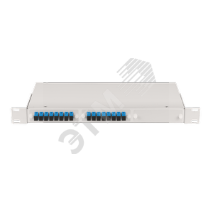 Оптический кросс NIKOMAX 19, 1U, укомплектованныйна 12 портов SC/UPC, SM 9/125 OS2, стальной, серый, в комплекте: адаптеры, монтажные шнуры 1м, сплайс-кассета с крышкой, гильзы ‘ (NMF-RP12SCUS2-WS-1U-GY) - NIKOMAX/NIKOLAN