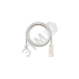 Патч-корд U/UTP 2 пары кат3 NMC-PC2UC02T-020-GY