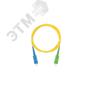 Пигтейл оптич переходной SM 9/125 OS2 SC/UPC-SC/APC одинарный LSZH 2мм желтый 2м - NIKOMAX/NIKOLAN