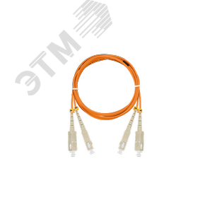 Пигтейл оптич соед MM 50/125 OM2 SC/UPC-SC/UPC двойной LSZH 2мм оранжевый 100м - NIKOMAX/NIKOLAN