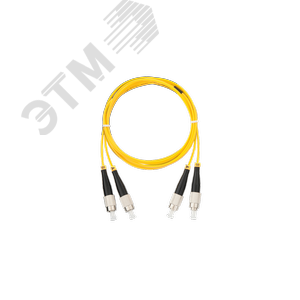 Шнур оптический соединительный SM 9/125 OS2 FC/UPC-FC/UPC двойной LSZH 2мм желтый 20м (NMF-PC2S2C2-FCU-FCU-020-R) - NIKOMAX/NIKOLAN
