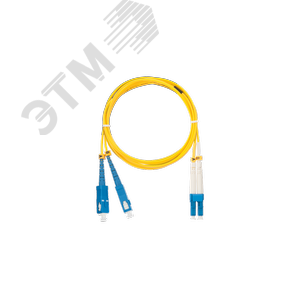 Шнур оптический переходной SM 9/125 OS2 SC/UPC-LC/UPC двойной LSZH 2мм желтый 20м (NMF-PC2S2C2-SCU-LCU-020-R) - NIKOMAX/NIKOLAN