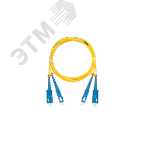 Шнур оптический соединительный SM 9/125 OS2 SC/UPC-SC/UPC двойной LSZH 2мм желтый 10м (NMF-PC2S2C2-SCU-SCU-010-R) - NIKOMAX/NIKOLAN