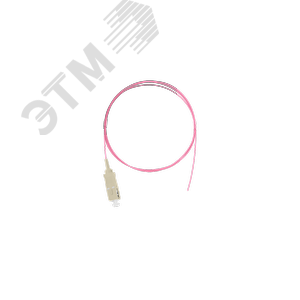Пигтейл оптич монт MM 50/125 OM4 SC/UPC LSZH 0.9мм маджента 1м уп-ка 2шт. - NIKOMAX/NIKOLAN