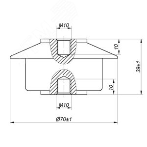 Ограничитель перенапряжений ОПН-П-0,66/0,8/10/550 УХЛ2