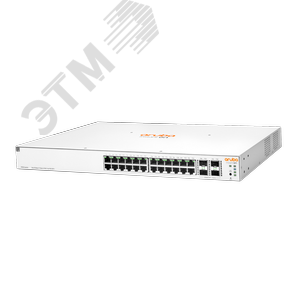 Коммутатор управляемый Aruba Instant On 24G, PoE, 4SFP/SFP+ x 10/100/1000 Мбит/сек - HPE