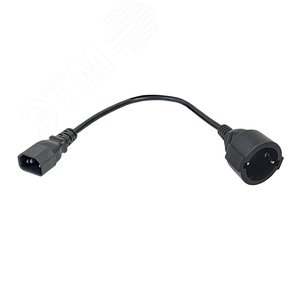 Адаптер PDU 3х1.5 10см с разъёмами C14-Schuko - IEK (ИЭК)