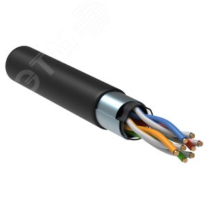 Витая пара F/UTP 5E 4х2х0,52 LDPE черн. 305м - IEK (ИЭК)