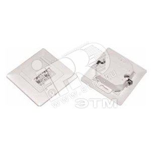 Розетка информационная скрытая RJ45 (8P8C) категория 5е UTP IDC Dual 2 порта белая (CS2-1C5EU-21) - ITK