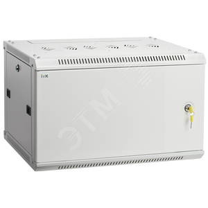 Шкаф настенный ITK LINEA W 6U 600x450 мм дверь металл в сборе, серый (LWR3-06U64-M)