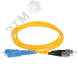 Патч-корд оптический 9/125 (OS2) SC/UPC-FC/UPC (Duplex) 15м