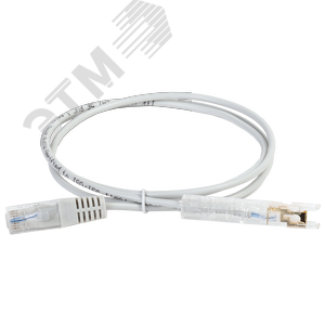 Патч-корд ITK категория 110-RJ45 5Е 2 метр PVC серый (PC01-11045-1P2M)