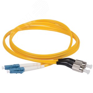 Патч-корд оптический переходной для одномодового кабеля (SM) 9/125 (OS2) FC/UPC-LC/UPC двойного исполнения (Duplex) LSZH 3м