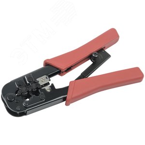 Инструмент обжимной для RJ-45/12/11 с храповым механизмом - IEK (ИЭК)