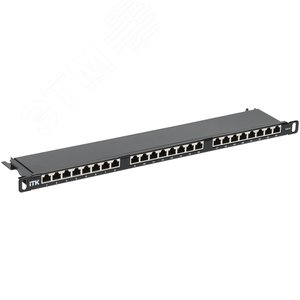 Патч-панель ITK 0.5U  к 5e STP 24 пт экран - IEK (ИЭК)
