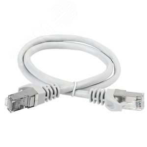 Патч-корд категория 6A S/FTP 2 метр LSZH серый