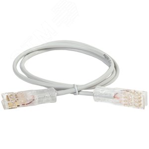 Патч-корд ITK 110-110 2 пары, кат.5, 2м, серый - IEK (ИЭК)