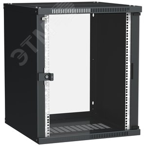 Шкаф LINEA WE 15U 600x650мм дверь стекло черный - IEK (ИЭК)