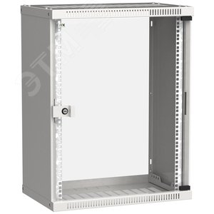 Шкаф LINEA WE 15U 550x350мм дверь стекло серый - IEK (ИЭК)