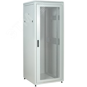 Шкаф сетевой 19' LINEA N 38U 800х800мм перфорированная передняя дверь задняя металлическая серый - ITK