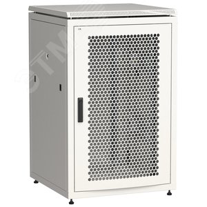 Шкаф сетевой 19' LINEA N 18U 800х800мм перфорированная передняя дверь задняя металлическая серый