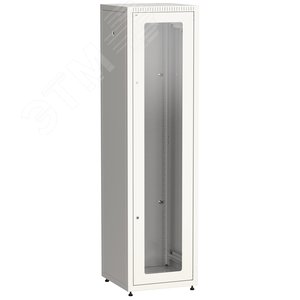 Шкаф LINEA E 42U 600х600мм двери 2шт стеклянная и металлическая. серый - IEK (ИЭК)