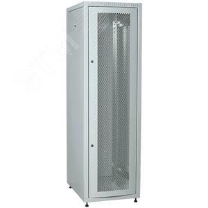 Шкаф LINEA E 42U 600х800мм двери 2шт перфорирова ная и металл серый - IEK (ИЭК)