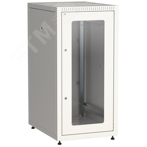 Шкаф LINEA E 24U 600х800мм двери 2шт стекло и металл серый - IEK (ИЭК)