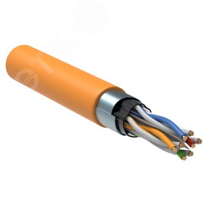 Витая пара F/UTP кат 6 4x2х23AWG solid LSZH 305м оранжевый