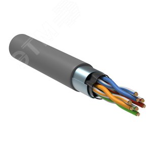 Витая пара F/UTP кат.5е 4 пары 24 AWG solid 305м PVC серый ITK (LC1-C5E04-311) - IEK (ИЭК)
