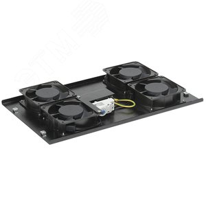 Панель вентиляторная потолочная 4 вентилятора с термостатом черная (FM05-42)