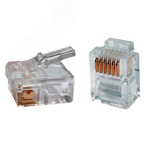Разъем RJ12 UTP для кабеля категория 3 6P4C (CS3-2C3U)