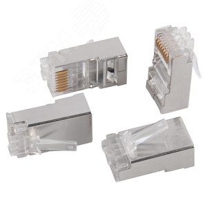 Разъем RJ-45 FTP для кабеля SOLID кат.6 - IEK (ИЭК)