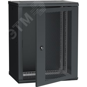Шкаф LINEA W 18U 600x450 мм дверь перфорированная RAL9005 - IEK (ИЭК)