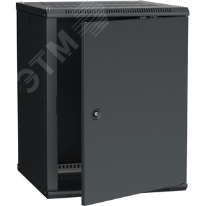 Шкаф настенный 19' LINEA W 15U 600x600мм металлическая дверь RAL9005