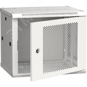 Шкаф LINEA W 9U 600x450 мм дверь перфорированная RAL7035 - IEK (ИЭК)