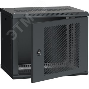 Шкаф LINEA W 6U 600x450 мм дверь перфорированная RAL9005 - IEK (ИЭК)