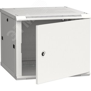 Шкаф настенный 19' LINEA W 6U 600x600мм металлическая дверь RAL7035