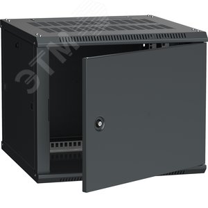 Шкаф настенный 19' LINEA W 9U 600x600мм металлическая дверь RAL9005