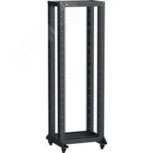 Стойка двухрамная на роликах LINEA F 42U 600х600мм черная - IEK (ИЭК)