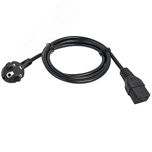 Кабель электропитания PDU 3х1.5 3М с разъёмами C19 и Schuko - IEK (ИЭК)