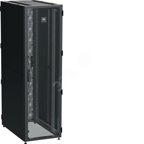 Шкаф серверный by ZPAS 19'' 47U 0.6x1м одностворчатые перфорированные двери черный РФ - фото 3